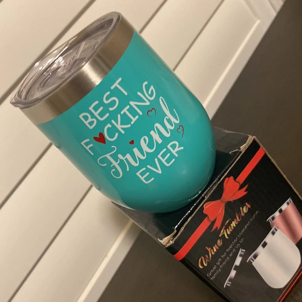 NIB Best F**king Friend Wine Tumbler